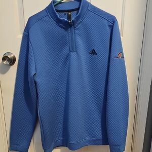 Adidas Blue Quarter-Zip Pullover